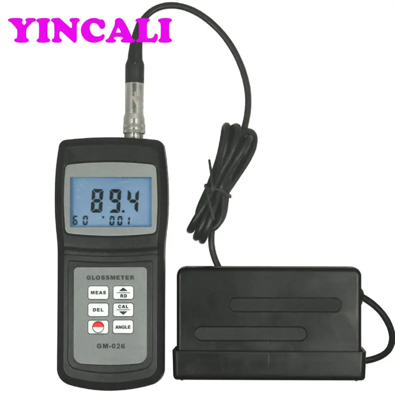 

High Accuracy Glossmeter GM-026 Auto calibration Surface Cleaning Gloss Meter 20/60 Degree 4 Digits Backlit LCD