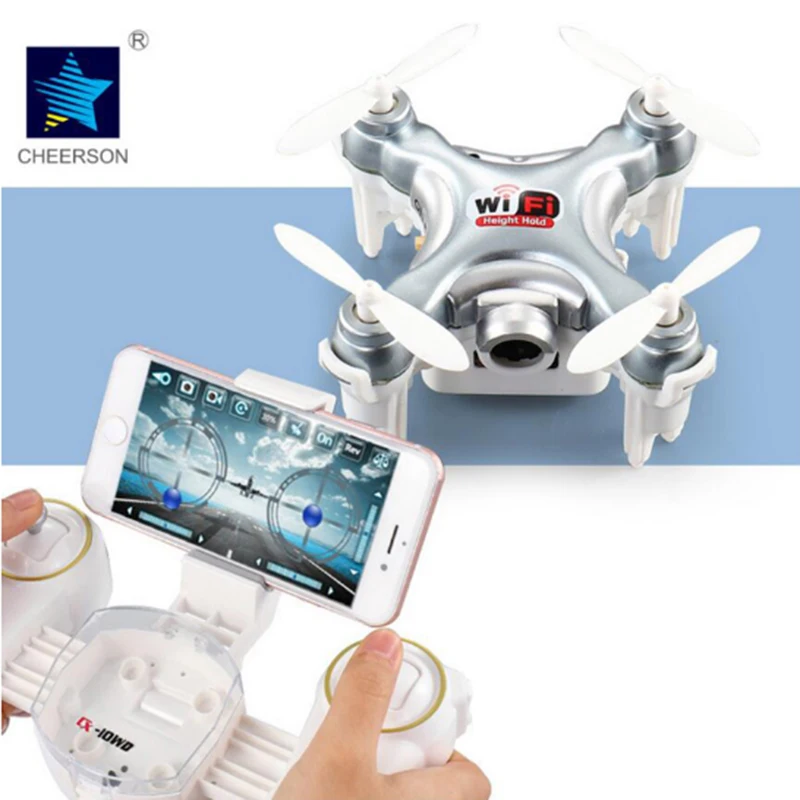 Cheerson беспилотный мини Дрон CX10WD с Wi Fi FPV камерой возможностью управления телефоном