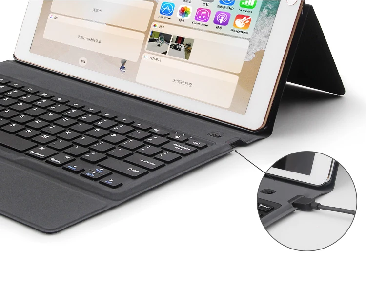 Ультра тонкий беспроводной Bluetooth клавиатура чехол для iPad Pro 12,9 издание/ издание