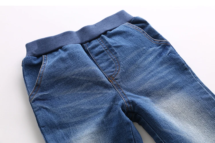2018 Spring Autumn New 3-12 Years Children Elastic Long Trousers Washed Lace Spliced Skinnny Baby Kids Girls Denim Jeans Pants (21)