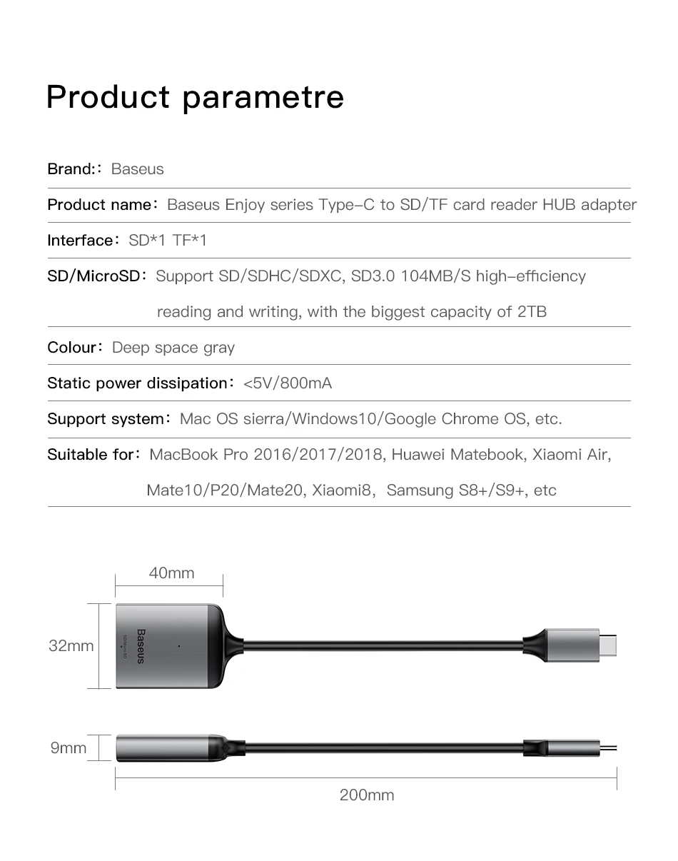 Baseus USB C концентратор Тип C концентратор HDMI Ethernet мульти USB 3,0 Порты и разъёмы Thunderbolt 3 2 Мощность адаптер для MacBook Pro Air док-станция для USB-C концентратор