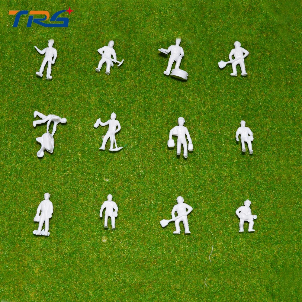 187 HO Scale Workmen Model 100Pcs Train Workers Figures Unpainted