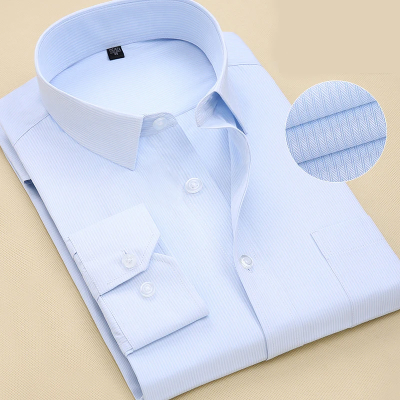 Мужская рубашка с длинными рукавами весна бренд сплошной цвет деловой официальный офисный Мужской платье рубашка размер плюс мужской рубашка Chemise 7XL