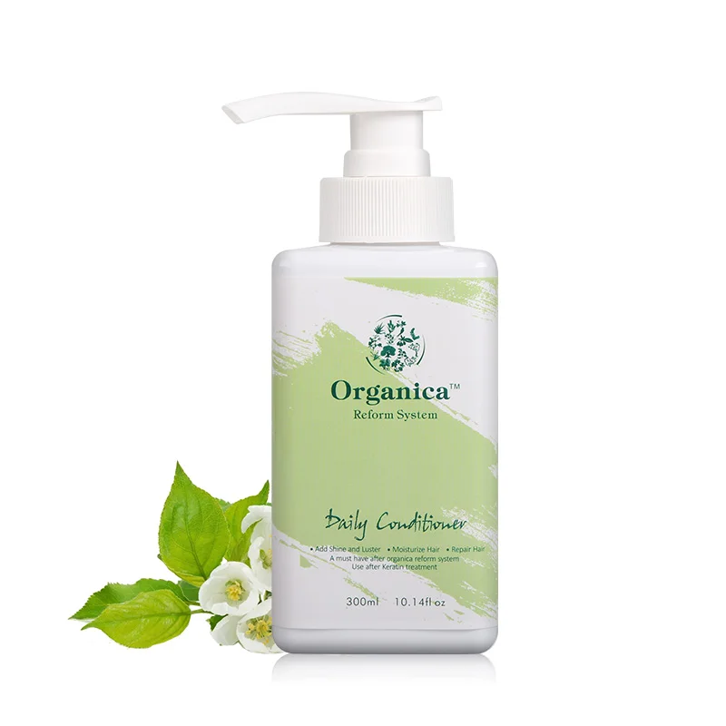 Organica 300 мл Уход за волосами органический гидролизованный кератин ежедневный Кондиционер восстанавливающий и гладкий поврежденные волосы приятный запах жасмина