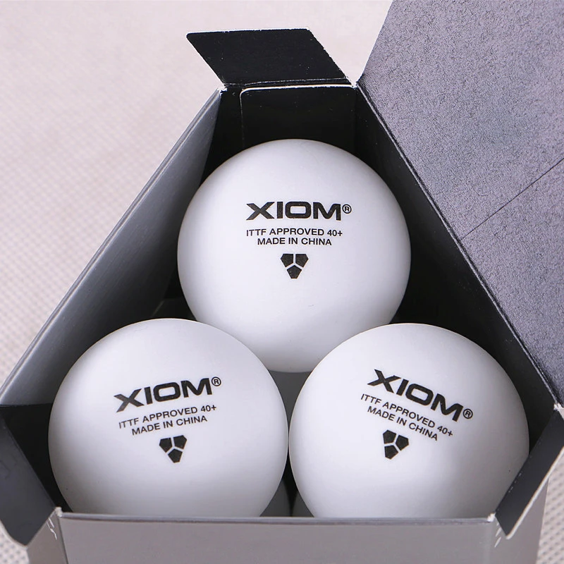 XIOM Original Table tennis balls 3 star 40+ Seamless new material plastic poly ITTF Approved ping pong ball XIOM Original Table tennis balls 3 star 40+ Seamless new material plastic poly ITTF Approved ping pong ball