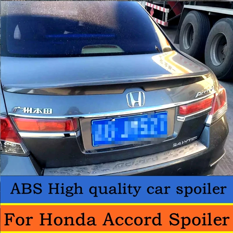 

For Honda Accord Spoiler High Quality ABS Material Car Rear Wing Primer Color Rear Spoiler For Accord special spoiler 2008-2013