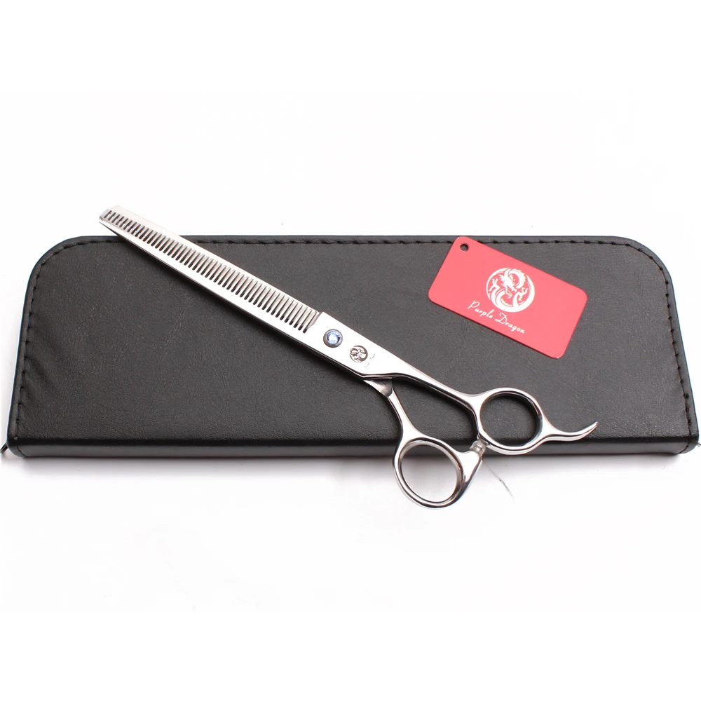 Dogs Grooming Shears Thinning Scissors Professional Pets Shears Animal Scissors Purple Dragon 7.5