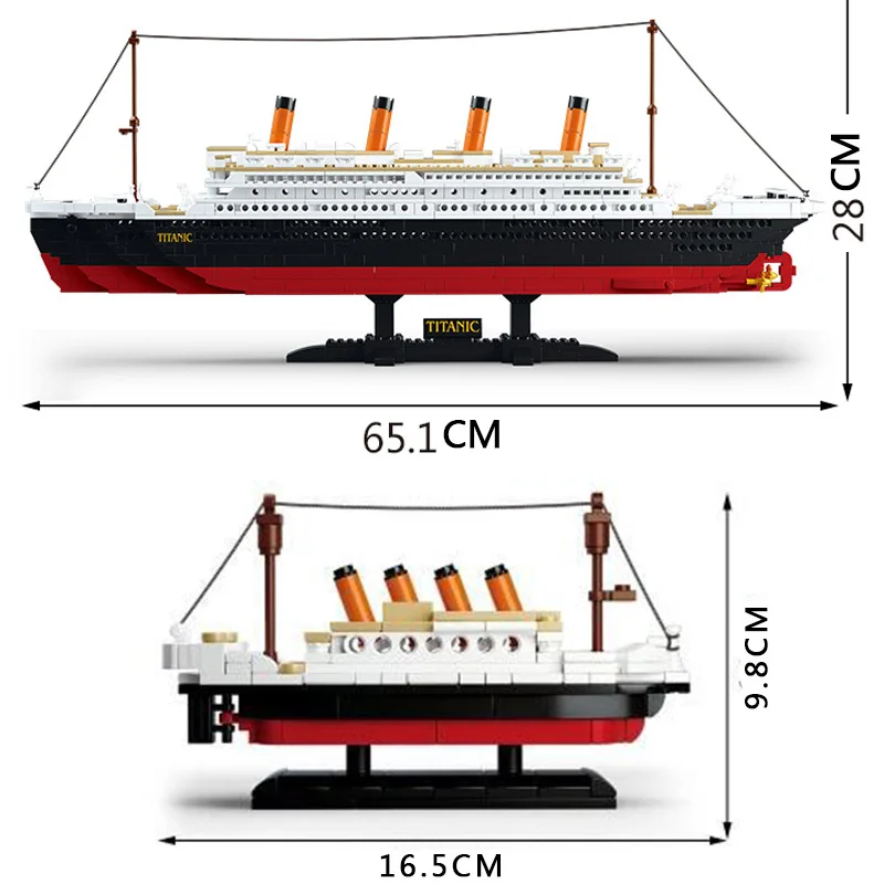 Sluban 0577 конструктор совместимый с лего корабля titanic наборы военный корабль Круизная модель лодка DIY Набор детская игрушка строительные блоки города