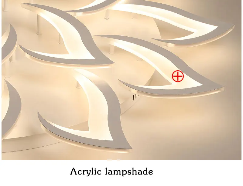 Plafondlamp Moderna Conduziu a Luz de Teto para Sala de Estar Quarto Sala de Jantar Luminares Fxiture Teto Lâmpada Lustre de Acrílico Branco 21 Luzes de teto