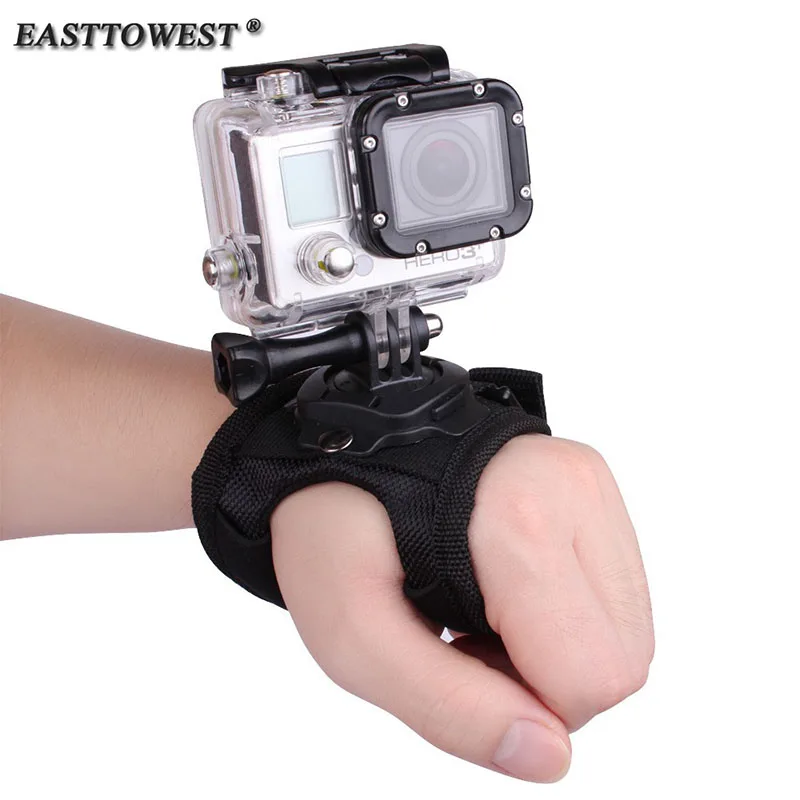

Easttowest 360 Degree Rotation Hand Strap Wrist Belt Mount for Go Pro Hero 6 5 4 3 Xiaomi Yi Sjcam Sj4000 Sj5000 Action Camera