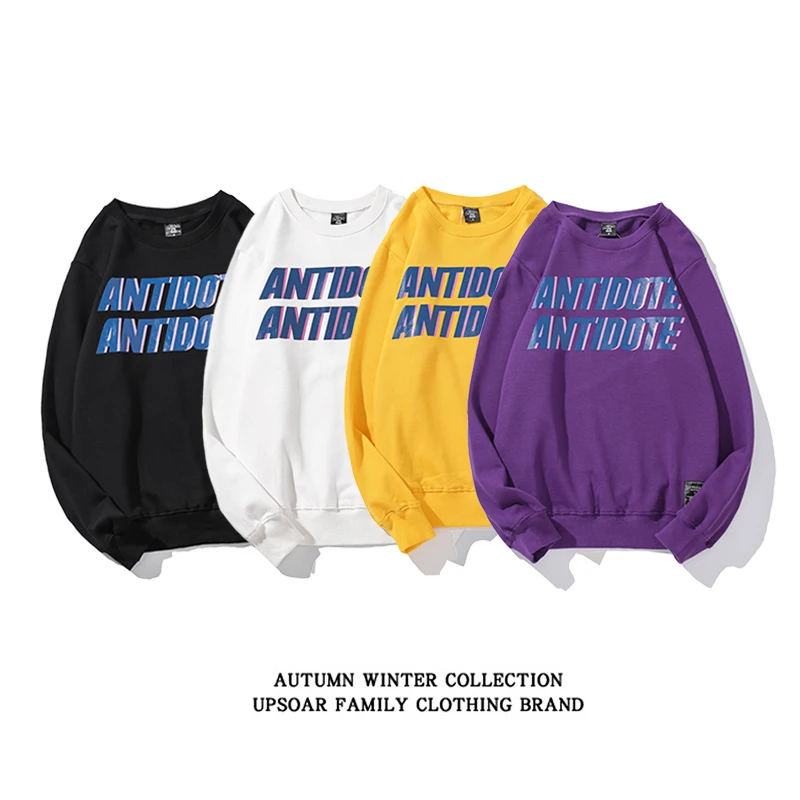 

Men Sweatshirts Letter Printed Hip Hop Harajuku Cosplay Women Pullover Fashion Streetwear Long sleeve Plus Fleece Costume