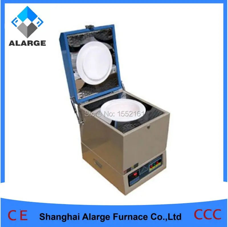 CE Approved 1700C Vacuum Crucible Muffle Furnace Heated by MoSi2 heating elements