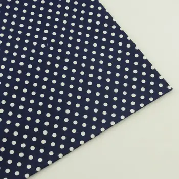 

1 Piece Printed Plaid Design White Dots Style 100% Cotton Fabric Pre-cut Fat Quarter Tissue Cloth Patchwork Clot Tela Art Work