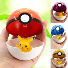 Trainer Pokeball Love Park Ball Masterball Pokeballs GS Ultra Dive Poke Ball Toy 7CM, with Pikachu