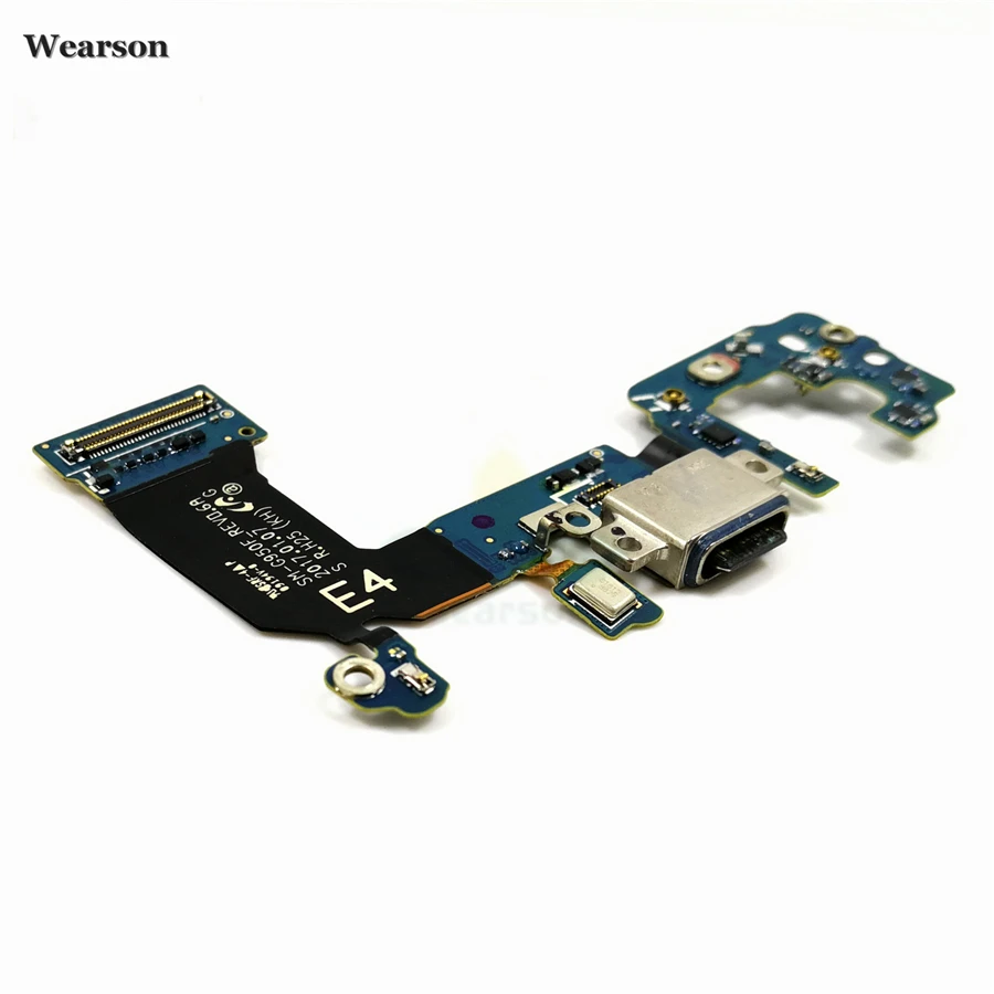For Samsung S8 G9500 G950F G950U S8+ G955F G9550 USB Board Charging Dock Flex Cable With Microphone USB Port Tested High Quality (4)