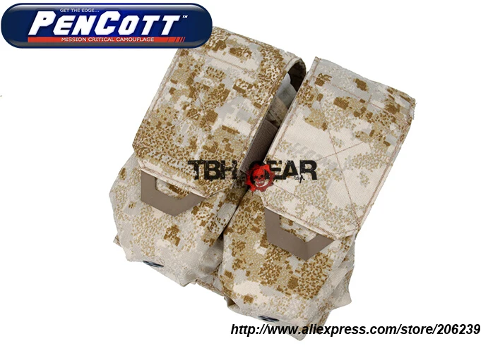 TMC Двухместный M4 подсумок PenCott песчаная буря Молл M4 Mag Чехлы(sku12050674