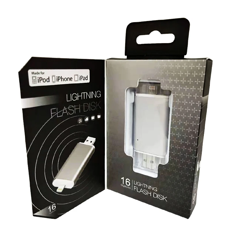 Snowkids i-Drive Расширьте флэш-диск 16 ГБ 32 ГБ для Lightning-USB для iPhone Memory Stick для iPad встроенный аккумулятор 200мА Li