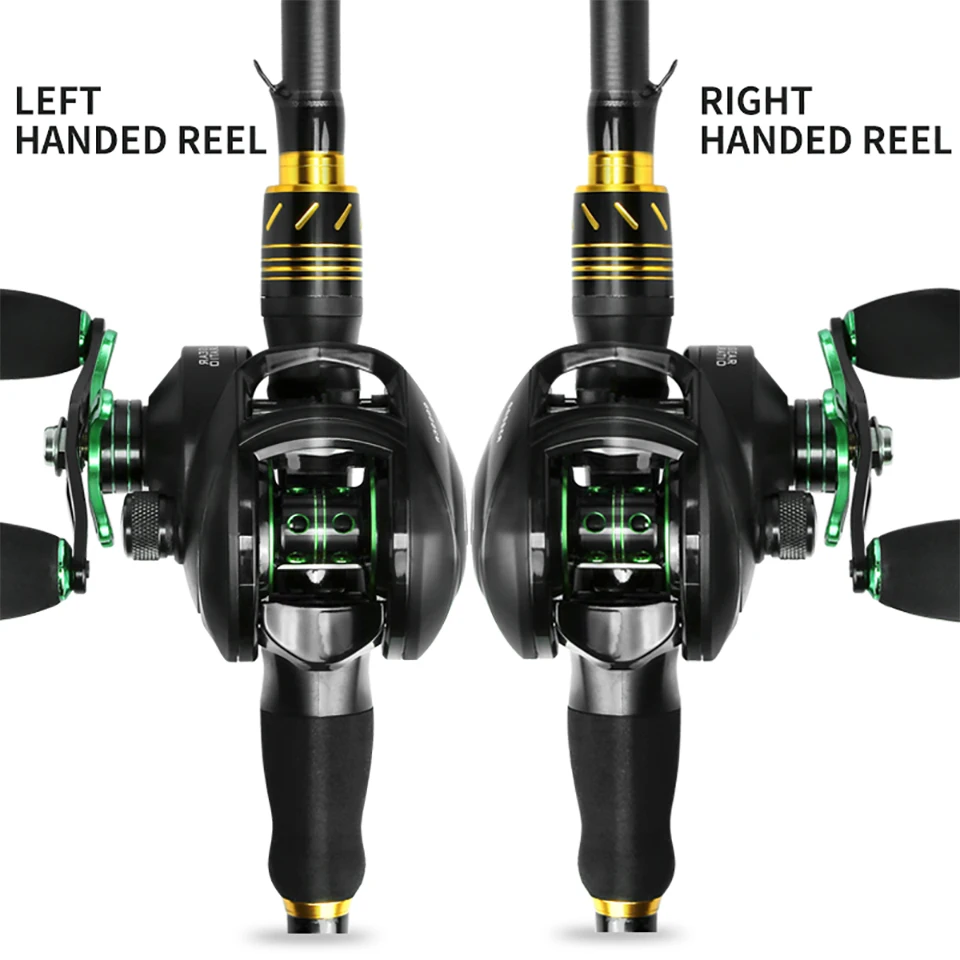 Baitcasting Reel 8.1:1High Speed Fishing Reel 8Kg Max Drag Left Right –  Bargain Bait Box