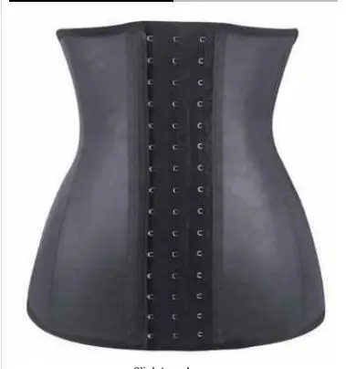 

XXS XS Women Latex Corset Waist Control Corset and Bustier 9 Steel Bone Underbust Waist Trainer Corset Slimming Shaper Corselet