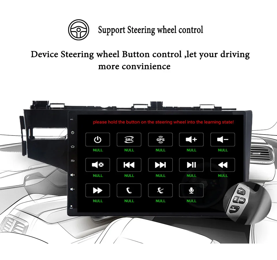 Perfect Android 9.0 car dvd for Honda Jazz Fit 2014 2015 2016 2017 2018 radio navigation 4+64G octa core stereo gps media player System 3
