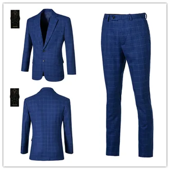

Exquisite wool blend men's suit two-piece suit (jacket + pants) men's business formal suit men's party dress support custom