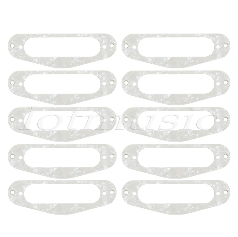 

10 Pcs Pickup Mounting Ring Single Coil Frame for Electric Guitar Parts Pearl Red Black White Blue Green Cream 3 Ply