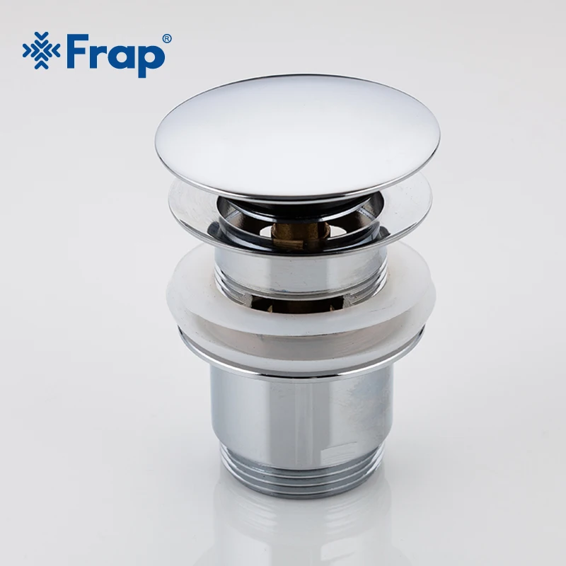 Billige Frap neue badewanne badewanne Bad Becken Überlauf Loch Waschbecken Tap Push Button Pop up Abfall Stecker Schlitz Küche Waschbecken Kanalisation f60 F60 4