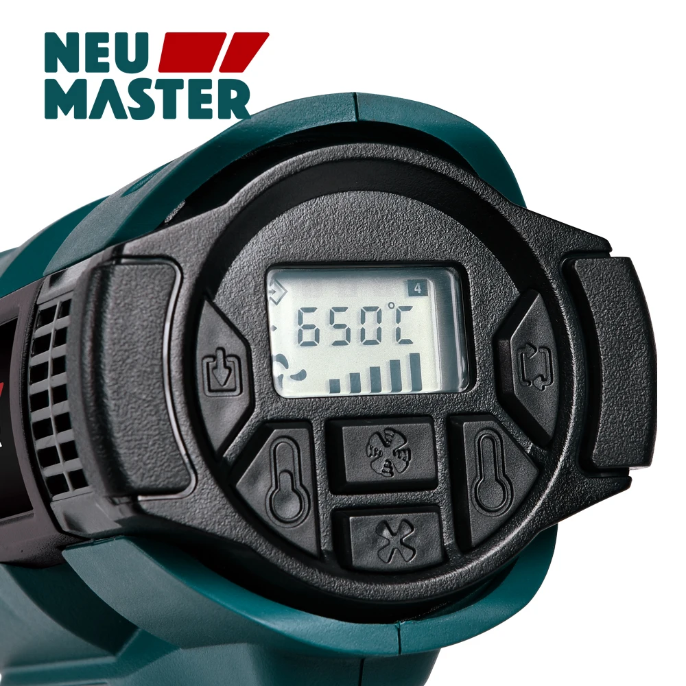 Neu Master 2000w 220-240v LCD Display  Hot Air Gun soldering welding remove painting Electric Heat Gun PLD2372 VDE Plug 