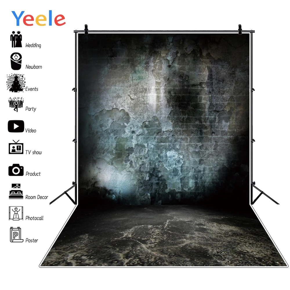 

Yeele Brick Wall Black Grunge Wedding Photographic Backgrounds Professional Camera Photography Backdrops For The Photo Studio