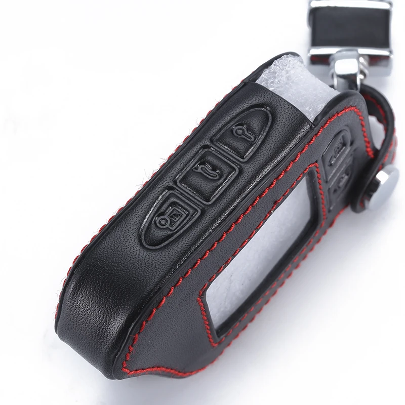 

Magicar 13 14 M13 M14 Leather Case For Scher-Khan m110as AUTO-SIGNALS Car Alarm Remote Controller LCD Keychain Cover