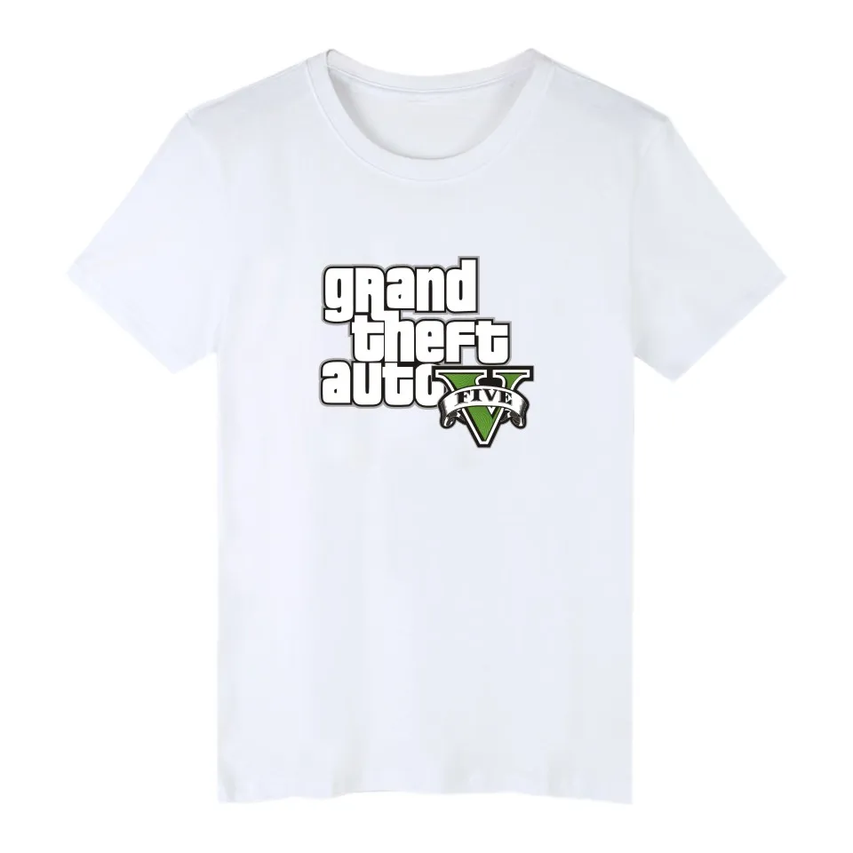 2016 лето gta 5 игра футболка grand theft auto сан-андреас v san andreas бесплатная тройник |