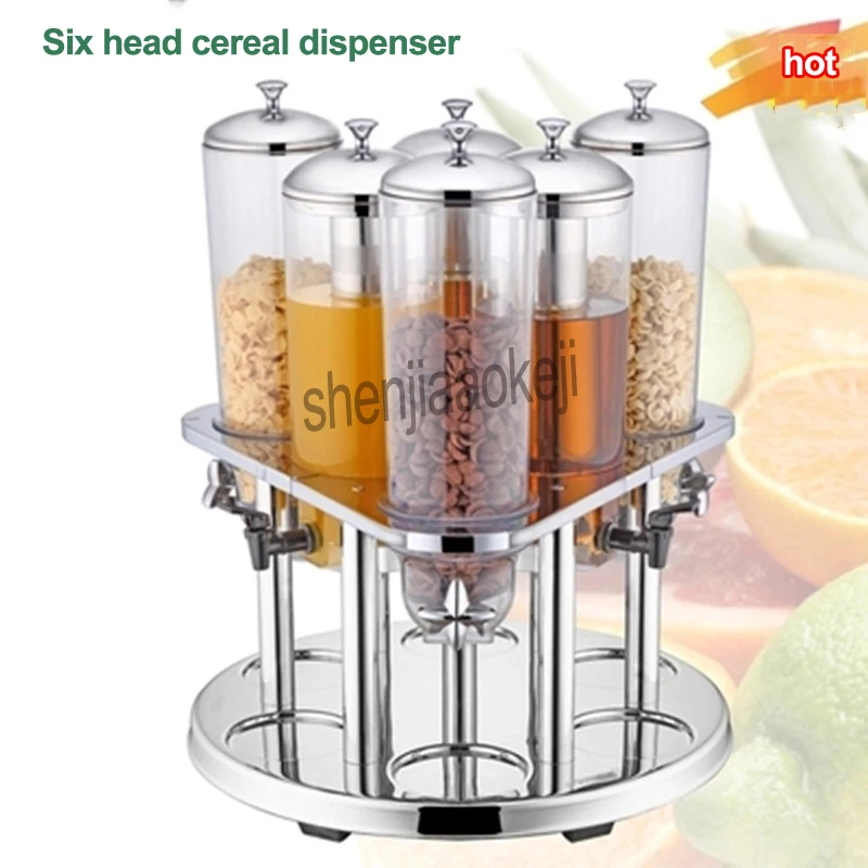 3L*6 Food container cereal machine dried fruit dispenser Grains candy storage sealed cans hotel buffet Beverage | Бытовая техника