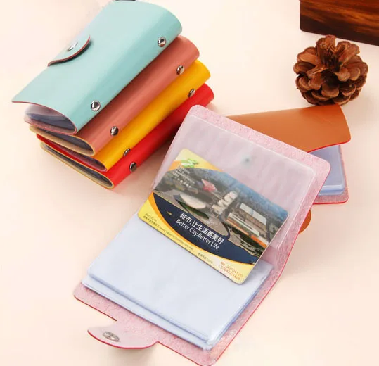 

Women wallets  female thin wallet 24 Cards Pu Leather Credit ID Business Card Holder Pocket Wallet Case Free Shipping Y1