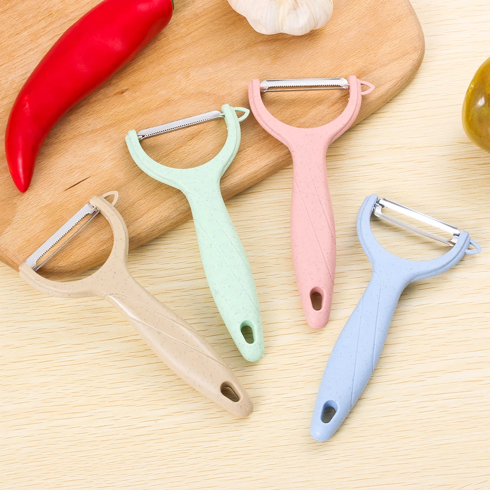 

Multifunctional Stainless Steel Fruit Vegetable Peeler Wheat Straw Carrot Potato Peeler Vegetable Slicer Grater Kitchen Supplies