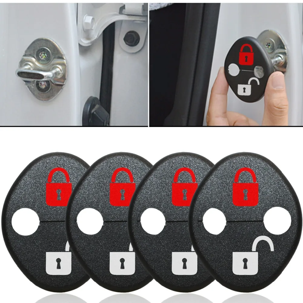 Car Accessories DIY Lock Sticker Car Door Lock Cover Fit For Hyundai