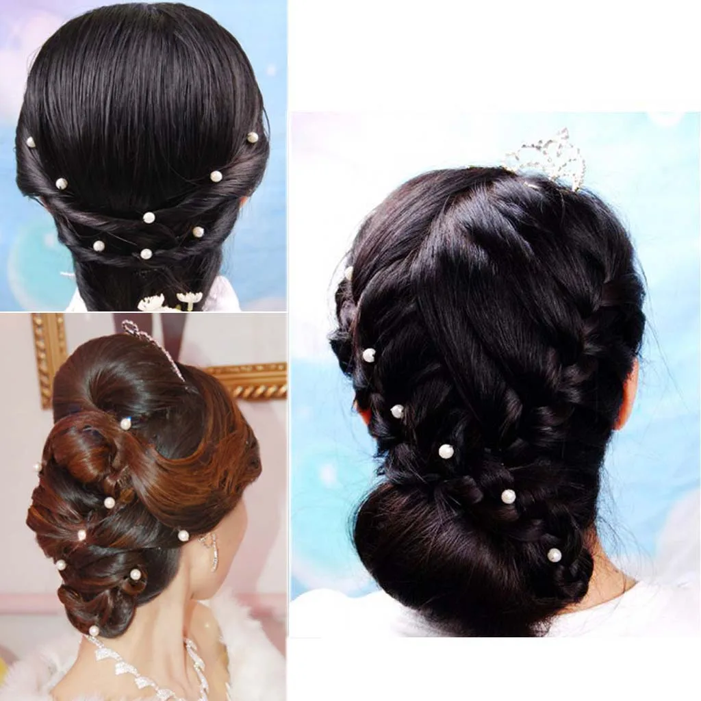 

20 Pieces Stylish Design Faux Pearl Hair U Shaped Hair Pins Wedding Bride Bridesmaids Jewelry Hairstyle DIY Accessoties