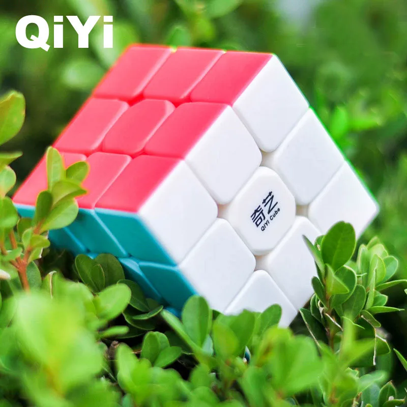 QiYi магический куб профессиональный 3x3x3 скоростной куб головоломка Cubo magico Kubus Neo Cubo 3x3 Развивающие игрушки для детей подарок куб - Цвет: QIYI-3-solid