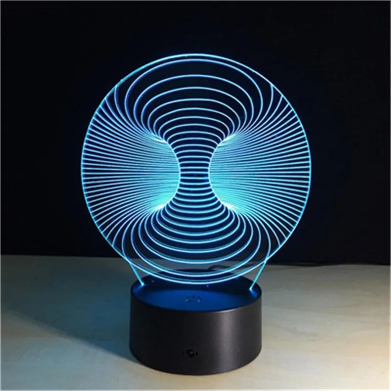 

LED night light unicorn Ball shape USB Charging 3D illusion Visual Night Light 7 Colors Change LED Desk Lamp Bedroom Home Decor