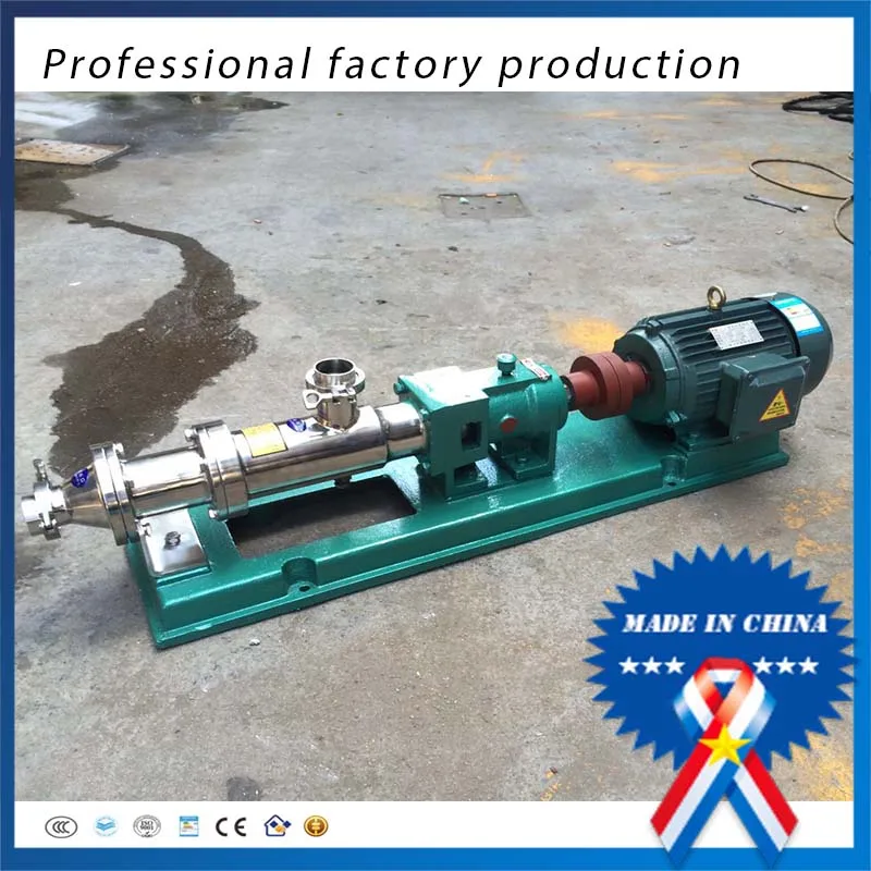 

1.1kw 220v single phase 60hz Sanitary G15 type single screw pump for hair conditioner