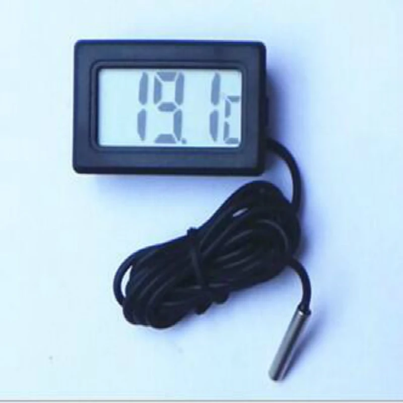 

Digital LCD Probe Fridge Freezer Indoor Display Thermometer Sensor Meter Thermograph For Refrigerator -50~70 Degree NO Battery