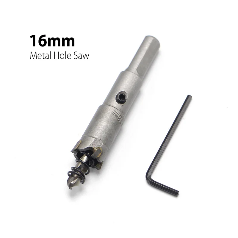

16mm 0.63" Core Drill Bit Metal Hole Saw Drill Bit for Steel Metal Alloy Cutter Multi tool