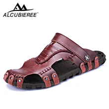 ALCUBIEREE/мужская повседневная обувь; сандалии; удобные дышащие сандалии; брендовая мужская повседневная обувь; летняя кожаная спортивная обувь для мужчин