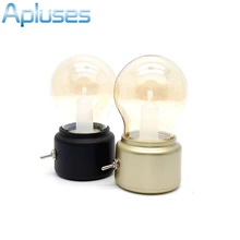 Bombilla Led Vintage de noche, lámpara Retro USB, lámpara recargable, Luminaria, luz nocturna LED, ahorro de energía, lámparas de mesa para libros