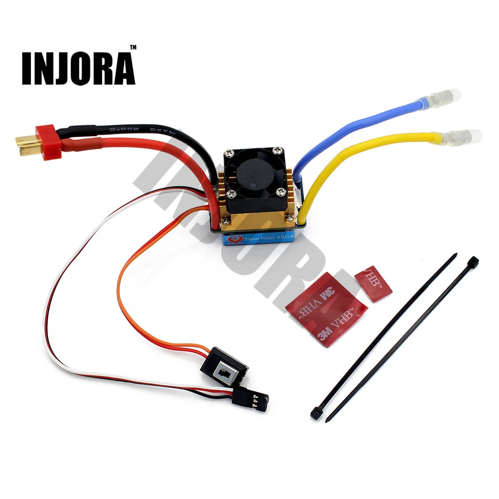 480A водонепроницаемый матовый ESC Регулятор скорости с 5 В/3A BEC для 1/10 RC Гусеничный SCX10 D90 Traxxas Tamiya HSP RC автомобиль