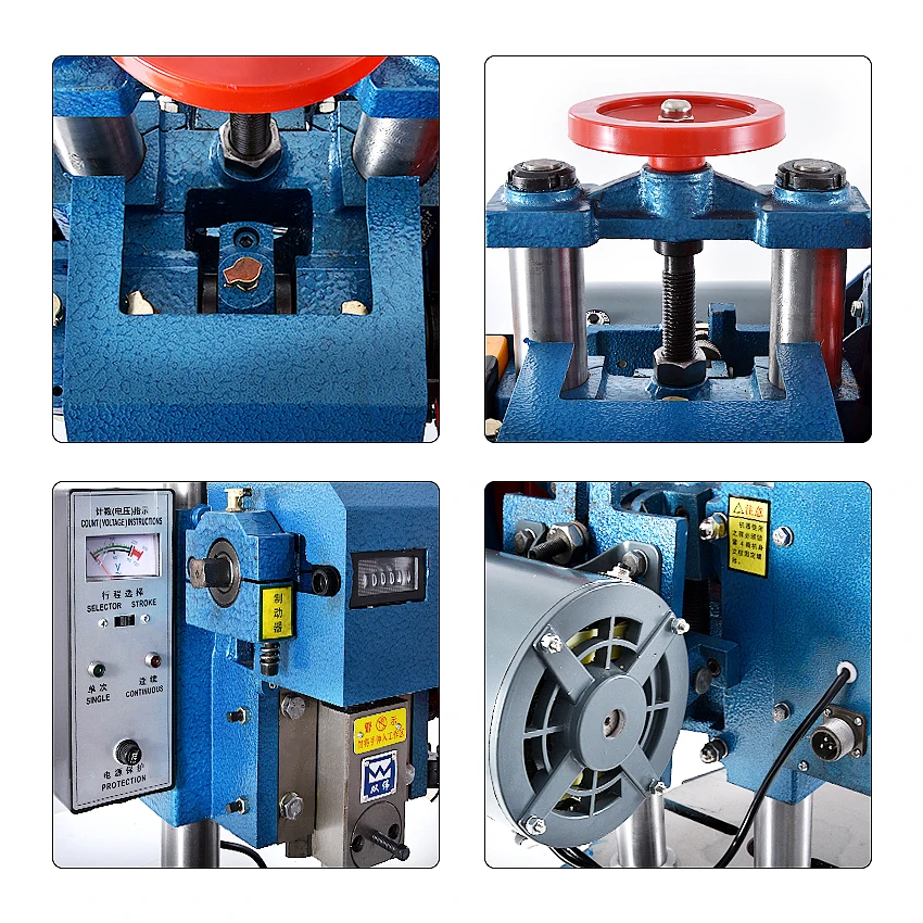 Электрический Пробивной станок с педалью ручного двойного назначения пробивной пресс небольшой настольный Пробивной станок JB04-1.5T 220 В/380 в кВт