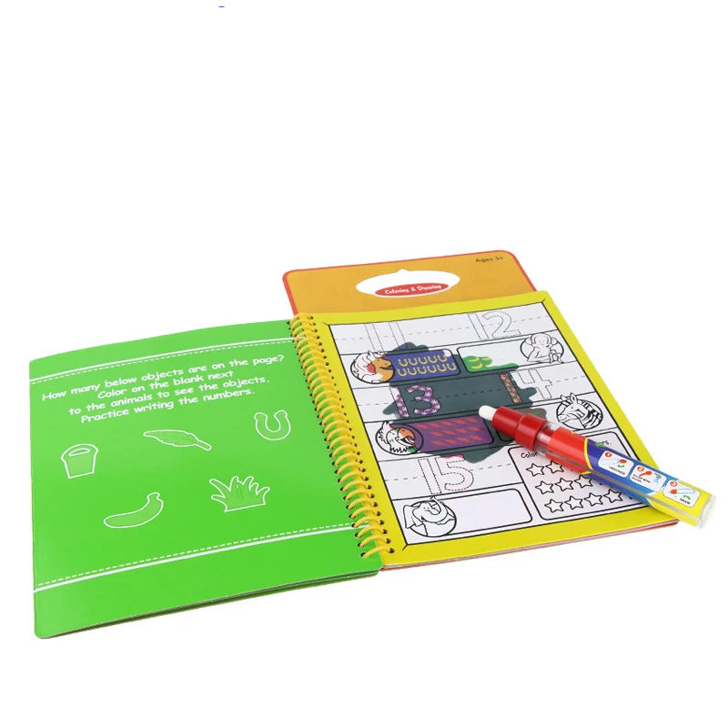 Drawing Board With Magic Pen For Painting Kid Game Aqua Coloring Book Doodle Sketchers Scratch Paper Stencils Kids In Toys From