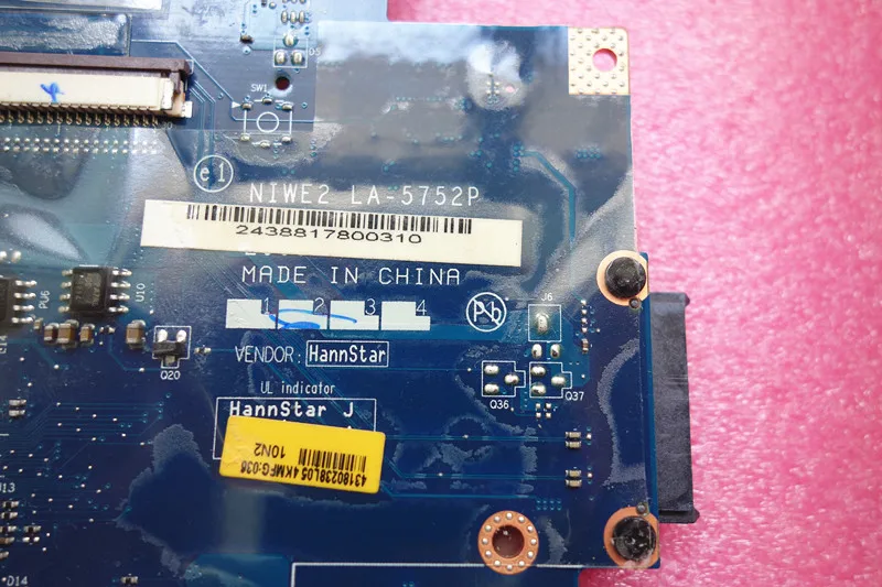 LA 5752P материнская плата подходит для Lenovo G560 Z560 ноутбук HM55 DDR3 Материнская