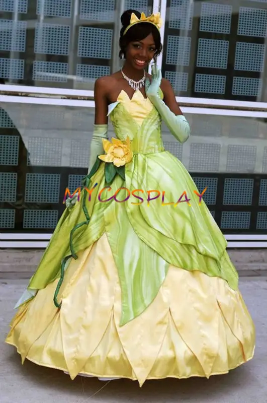 Tiana Princess Dress Costume Party Dress From The Princess And The Frog Cosplay 
