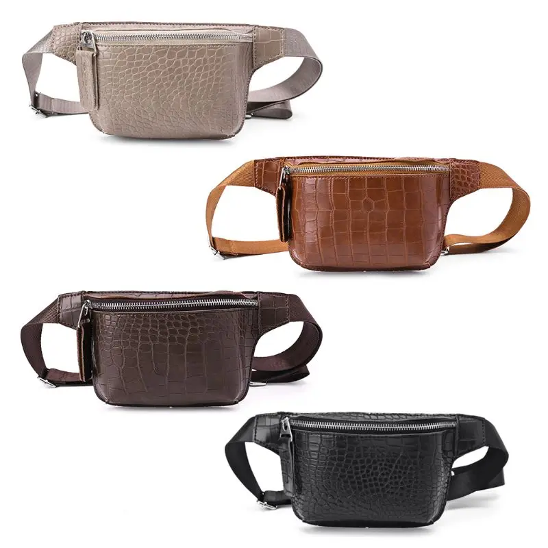 

Alligator Pattern PU Leather Waist Belt Chest Bag Women Luxury Phone Pouch Fanny Hip Pack