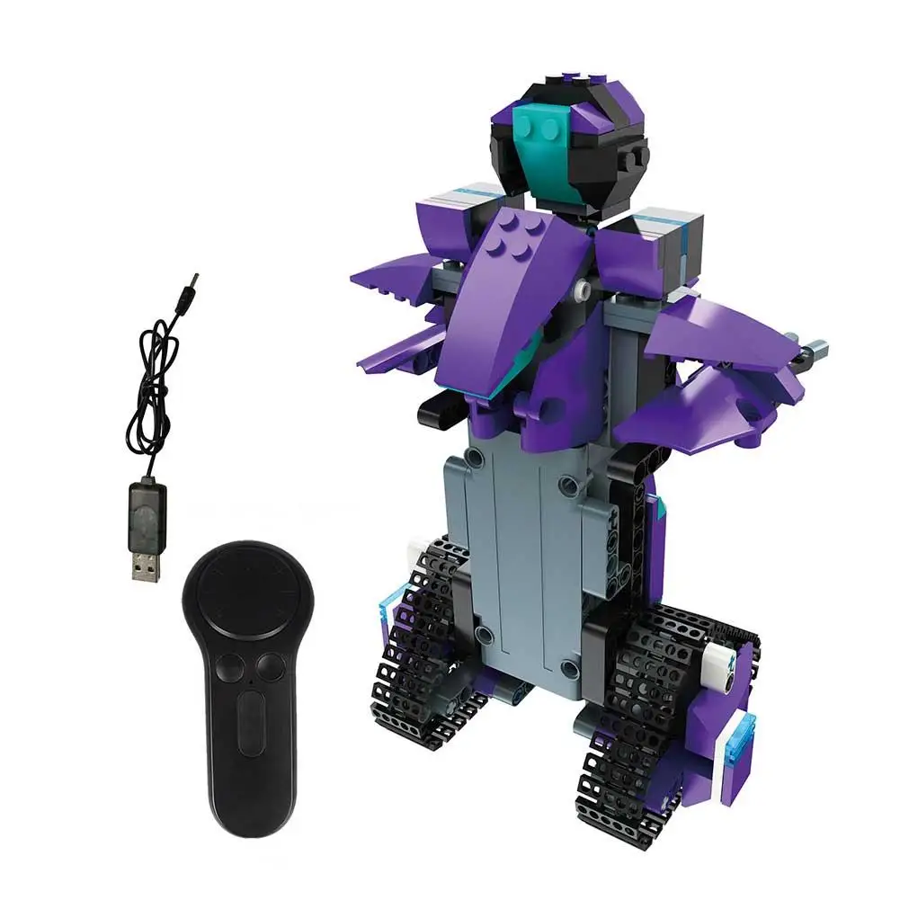 

BB13003 DIY Assembled Electric Robot Robert M3 333PCS 2.4G Four-Way Remote Control Assembled Building Blocks